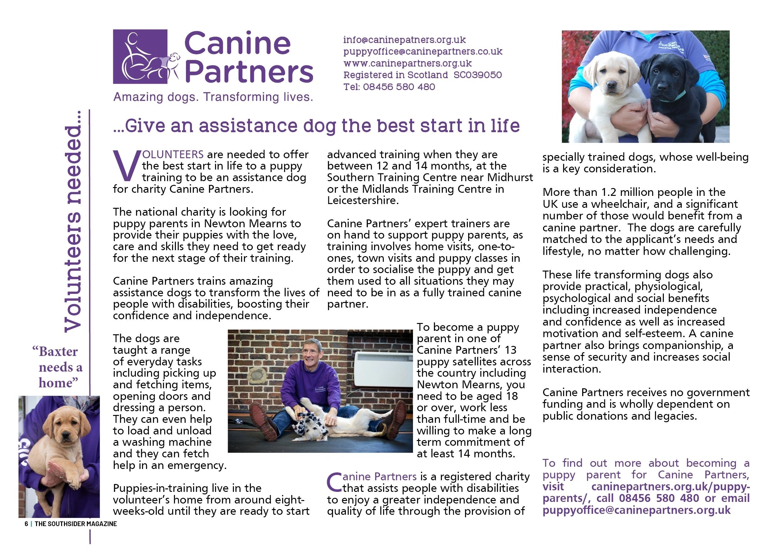 Canine Partners – assistance dogs for people with disabilities